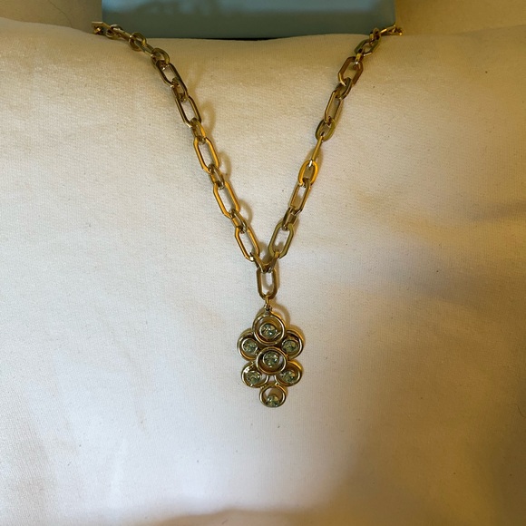 Tova Kori Gold Metal and Light Blue Stones Jewelry Set - Picture 4 of 4